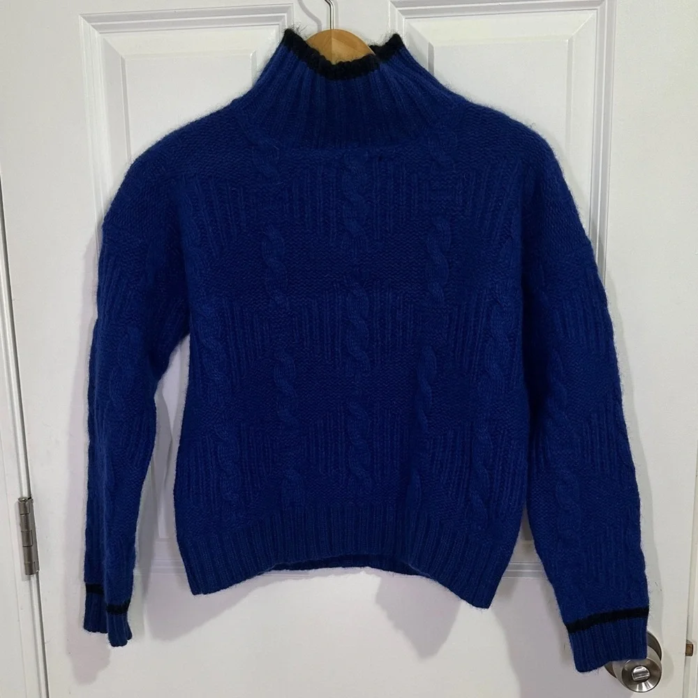 Calvin Klein Blue Turtleneck Sweater